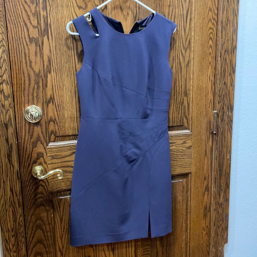 Laundry Dark Purple Short Dress